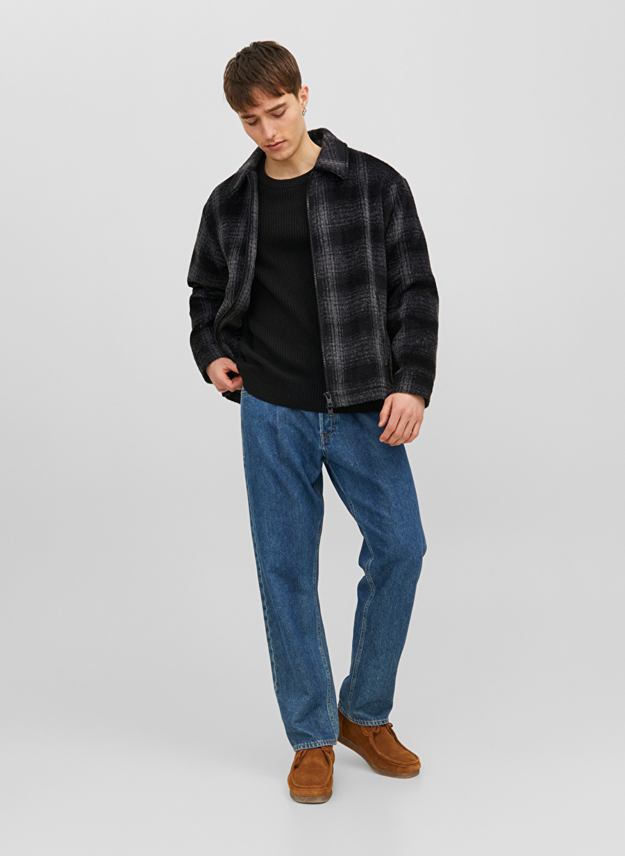 Jack & Jones Siyah Erkek Mont JORCOLE JACKET LN1