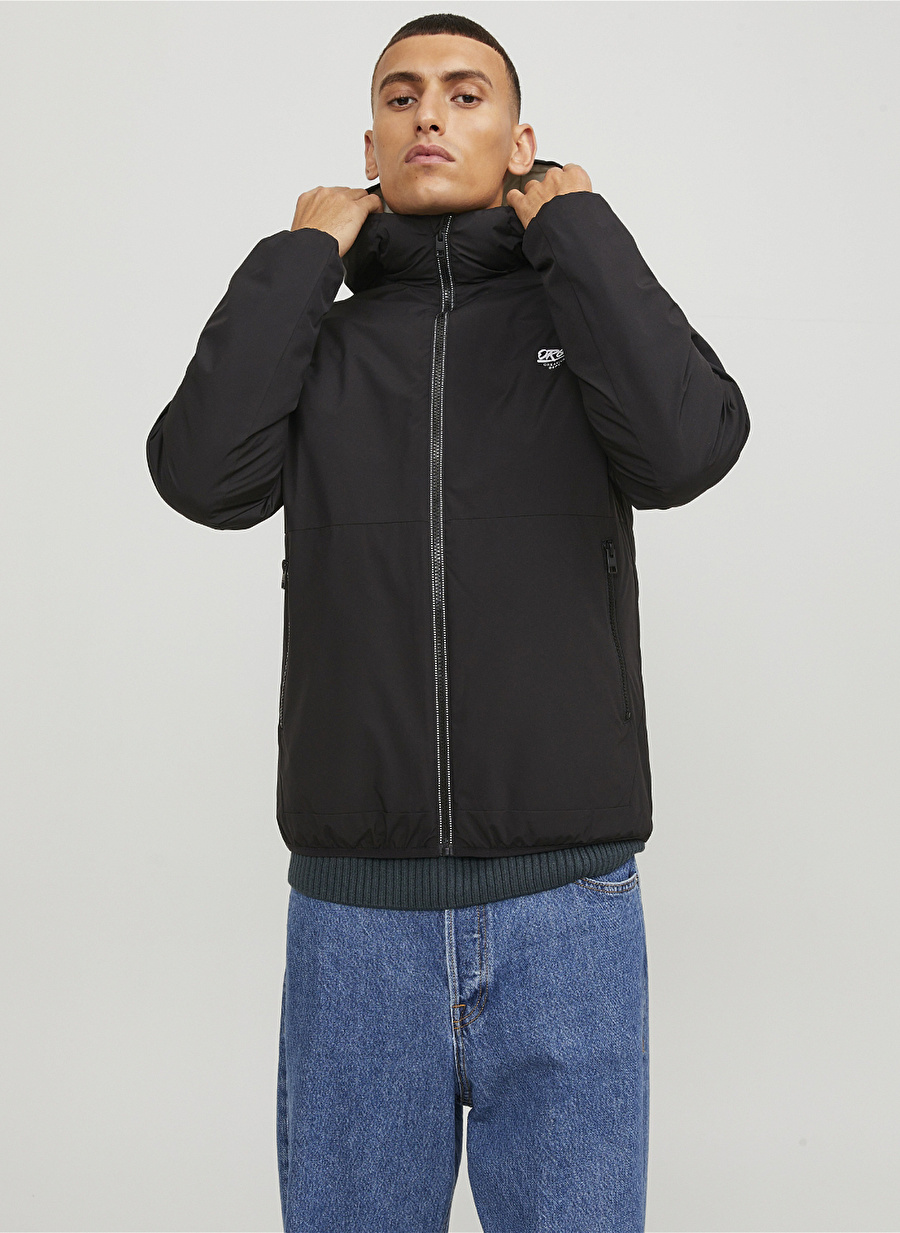 Jack & Jones Siyah Erkek Mont JORWINS JACKET