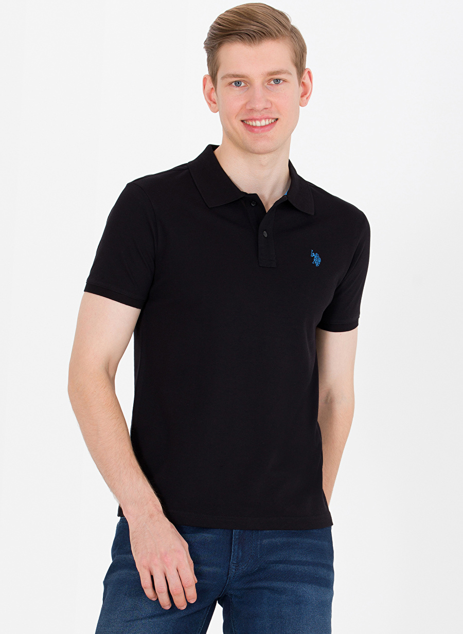 U.S. Polo Assn. Siyah Erkek Polo T-Shirt_1