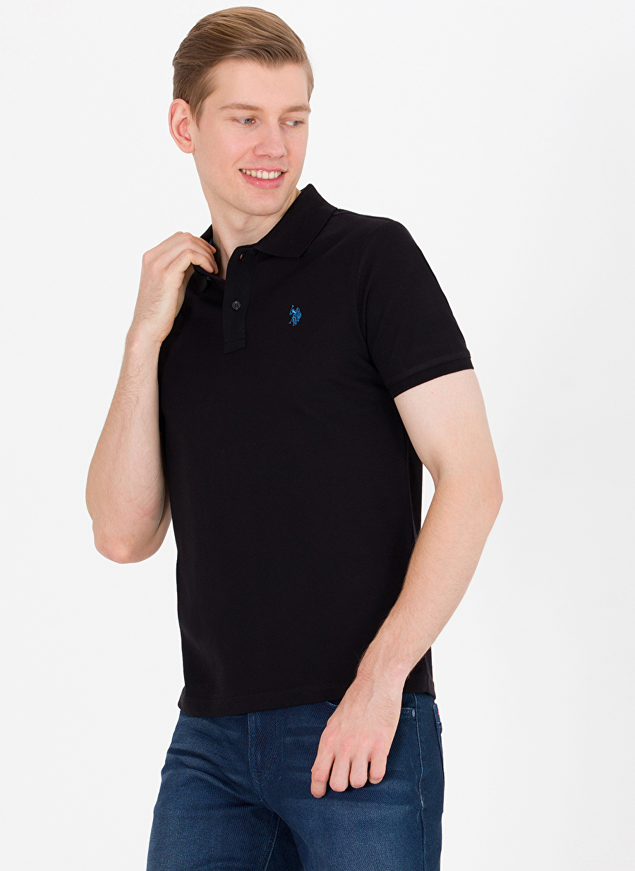 U.S. Polo Assn. Siyah Erkek Polo T-Shirt_3