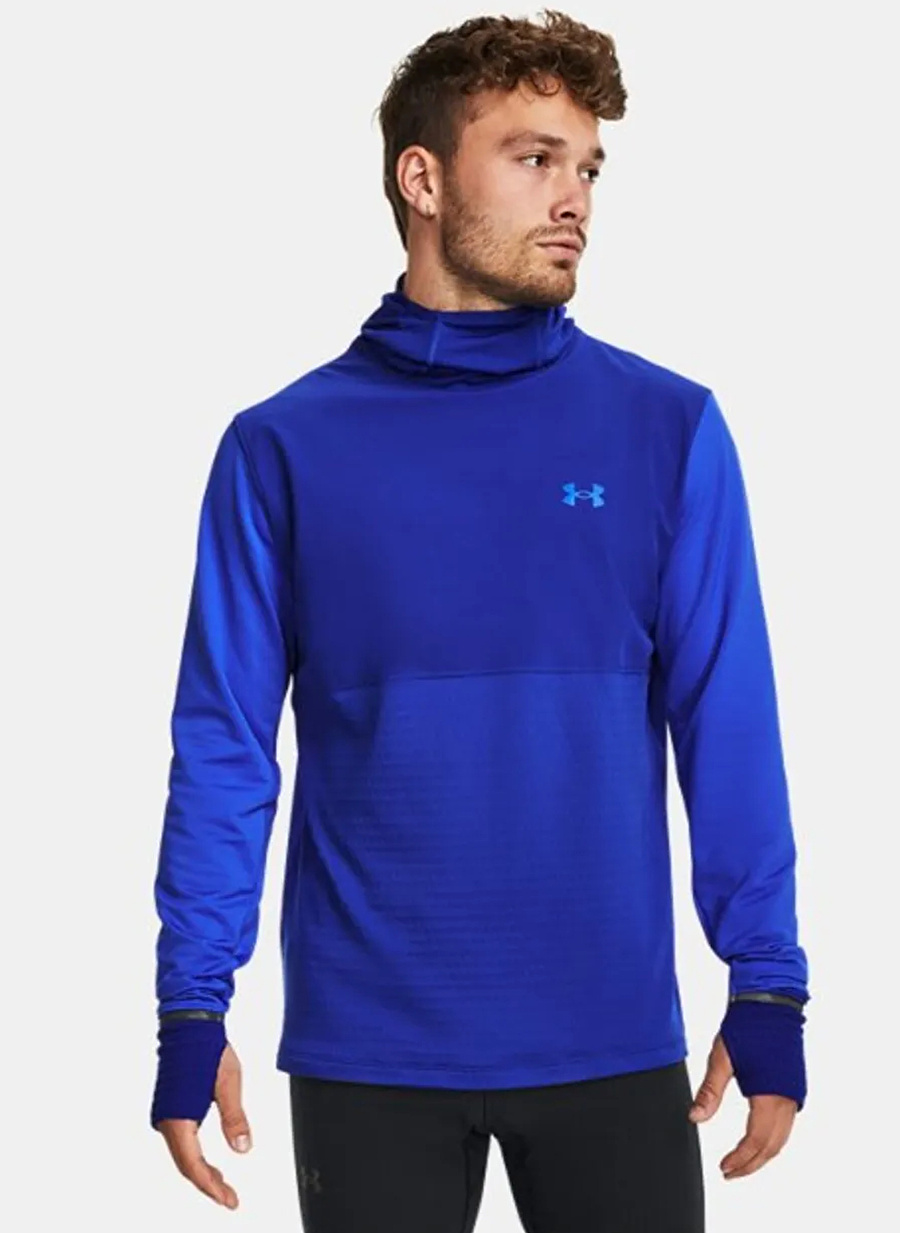 Under Armour Mavi Erkek Sweatshirt 1379306-400 QUALIFIER COLD HOODY