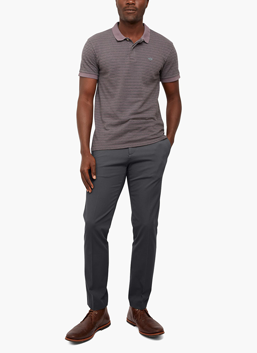 Dockers Normal Bel Slim Paça Slim Fit Gri Erkek Pantolon 35477-0008