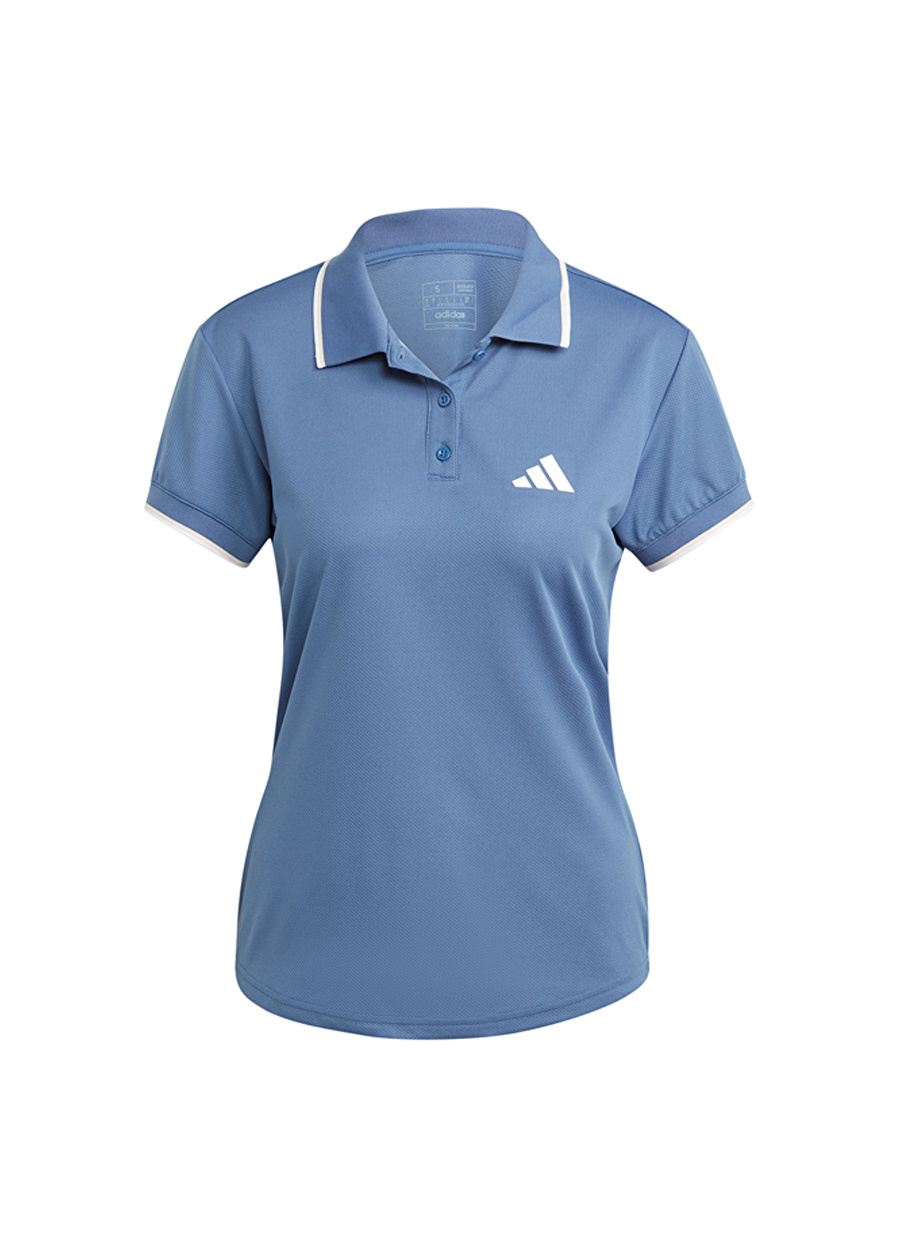 adidas Mavi Kadın Polo Yaka T-Shirt IA7036-CLUBHOUSE POLO