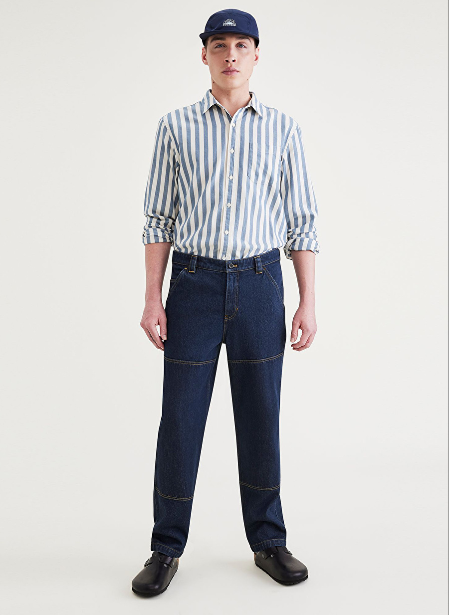 Dockers Normal Bel Skinny Paça Straight Mavi Erkek Pantolon A2296-0012