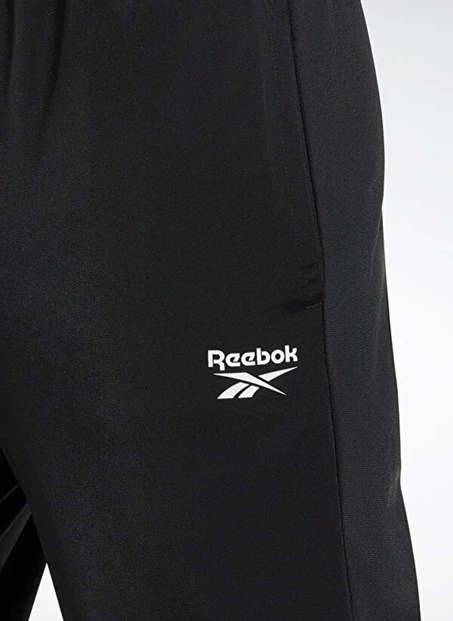 Reebok Siyah Unisex Normal Düz Eşofman Altı HR3053 RI VECTOR KNIT TRAC _4