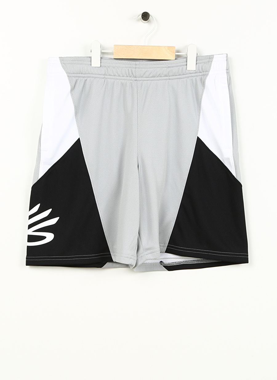 Under Armour Gri Erkek Çocuk Bol Paça Bağlamalı Bol Kesim Düz Şort 1380334-011 Curry Boys Splash Short