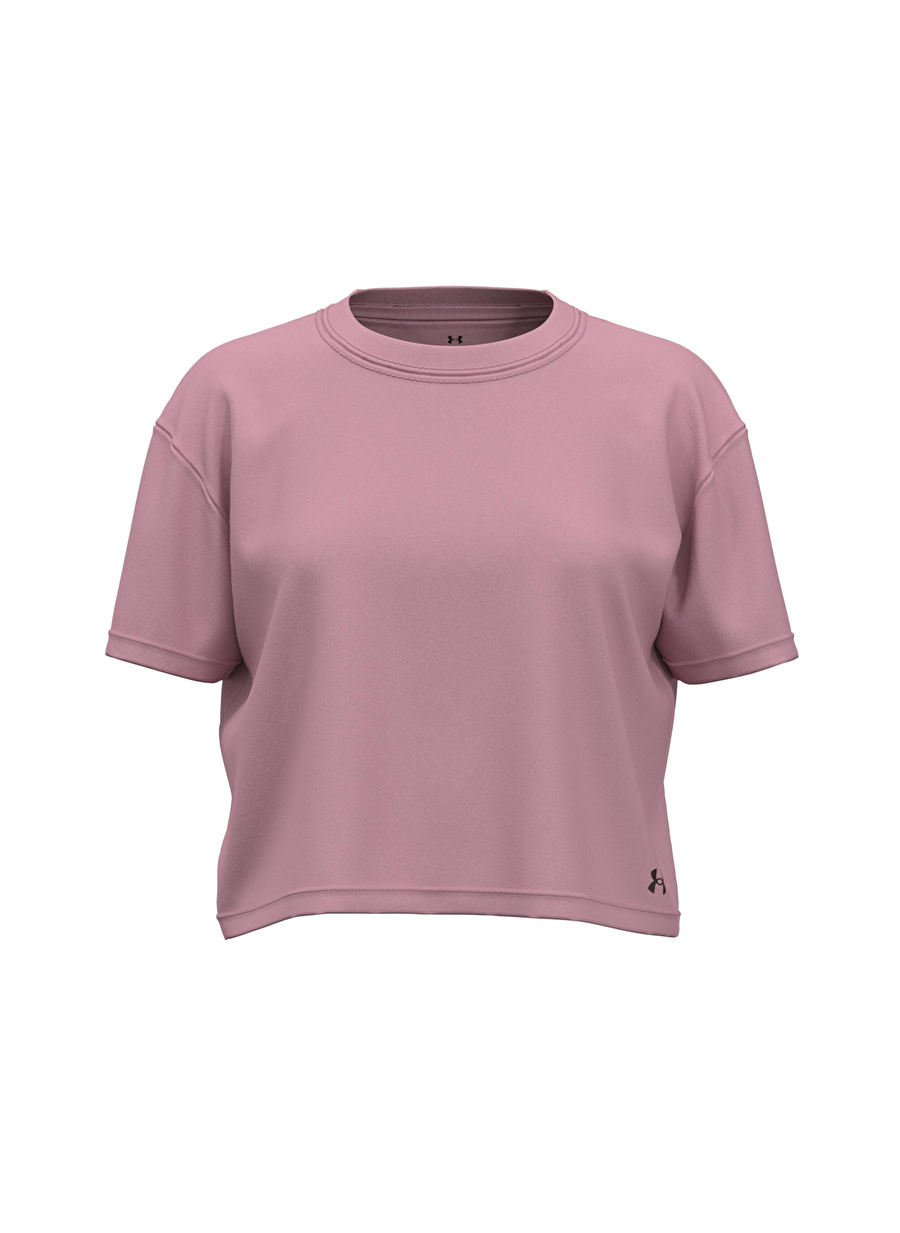 Under Armour Pembe Kız Çocuk Kısa Kollu Bol Kesim Düz T-Shirt 1379987-697 Motion SS