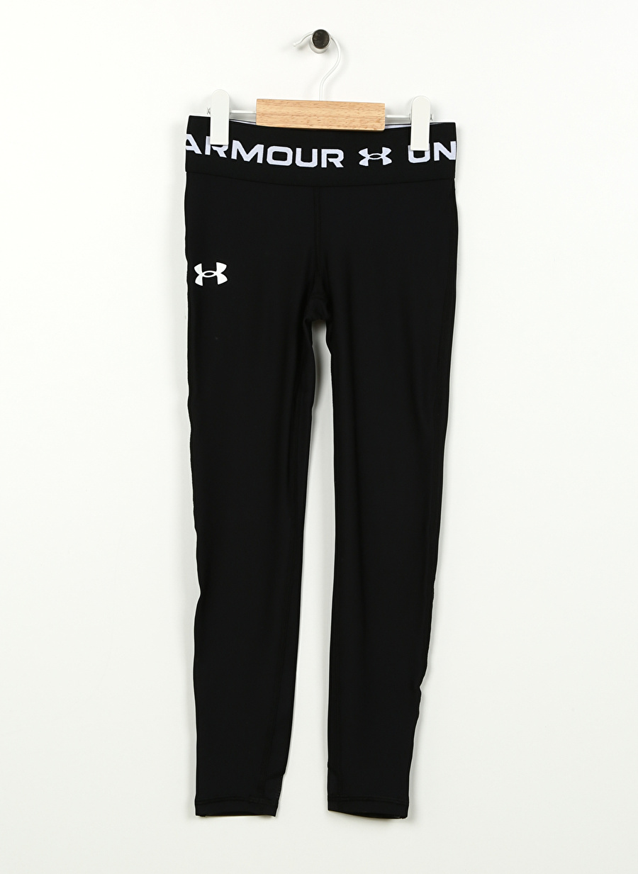 Under Armour Siyah Kız Çocuk Dar Paça Dar Düz Tayt 1373954-001 Armour Legging