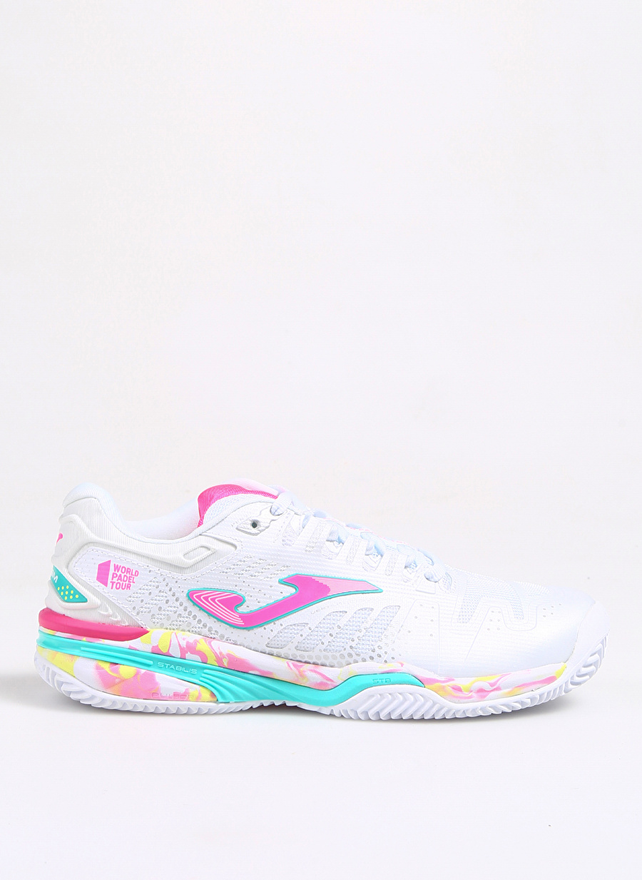 Joma Beyaz - Pembe Kız Çocuk Tenis Ayakkabısı JSLAMW2332C SLAM JR 2332 WHITE PINK