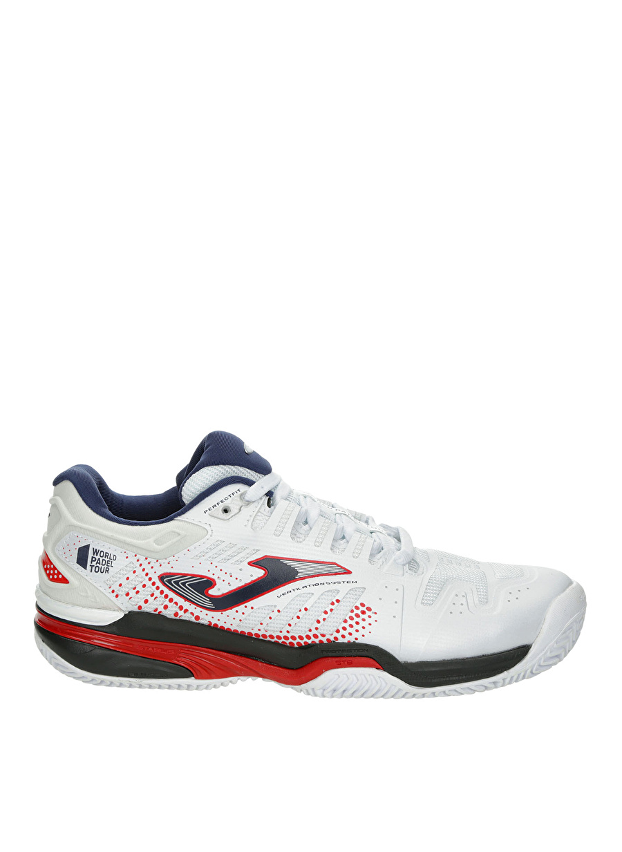 Joma Beyaz - Lacivert Erkek Çocuk Tenis Ayakkabısı JSLAMW2302C SLAM JR 2302 WHITE NAVY