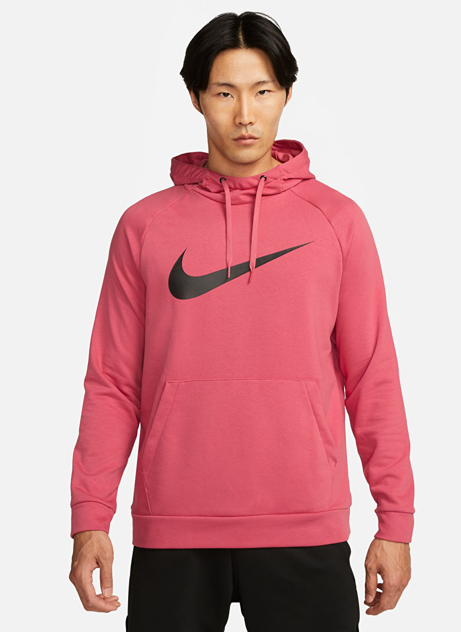 Nike Kırmızı - Pembe Erkek Yuvarlak Yaka Regular Fit Sweatshirt CZ2425-655 M NK DF HDIE PO SWSH