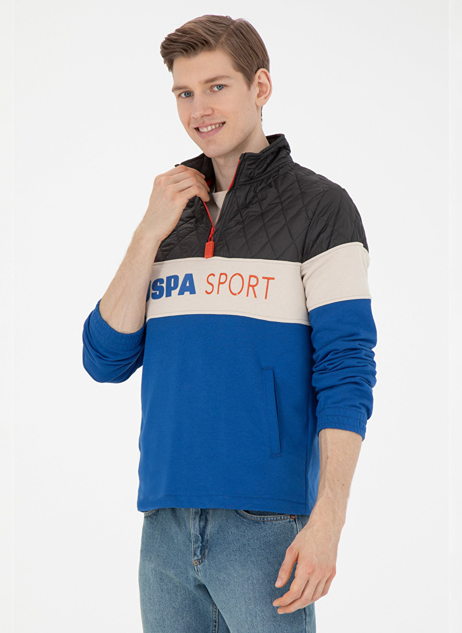 U.S. Polo Assn. Saks Erkek Dik Regular Fit Sweatshirt RC-DUYGA 