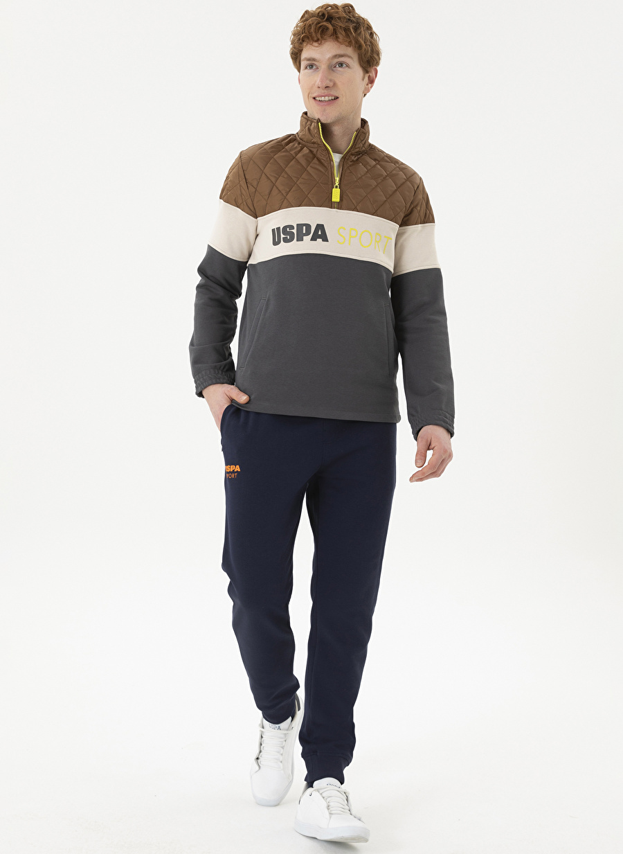 U.S. Polo Assn. Antrasit Erkek Dik Regular Fit Sweatshirt RC-DUYGA _3