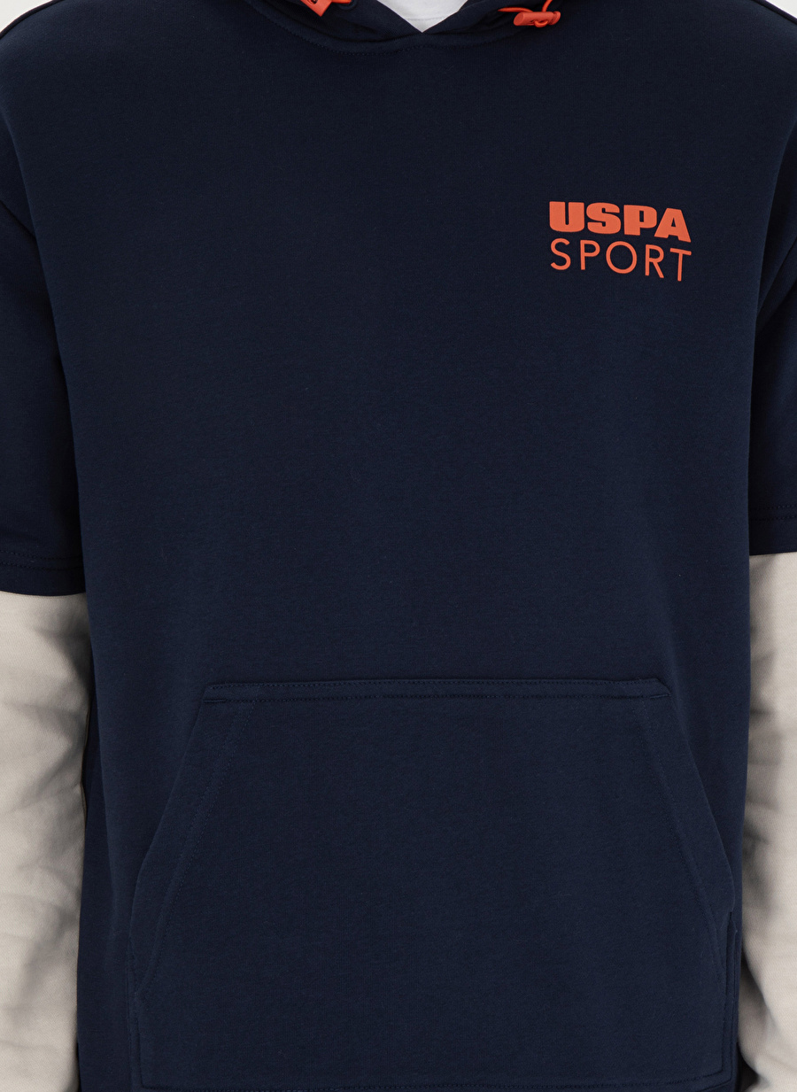 U.S. Polo Assn. Lacivert Erkek Kapüşon Comfort Fit Sweatshirt RC-MUKA _5