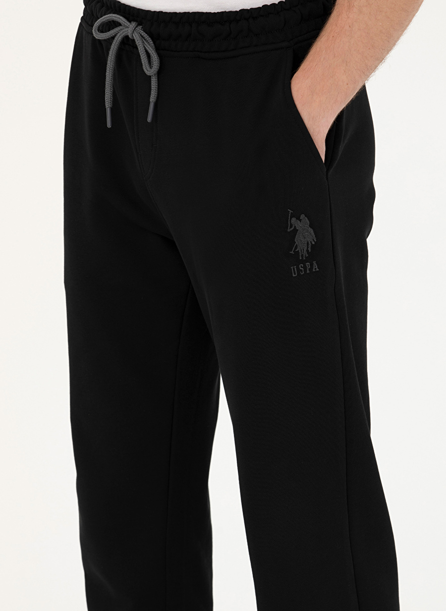 U.S. Polo Assn. Normal Bel Relaxed Siyah Erkek Eşofman Altı RENDERSK023_4