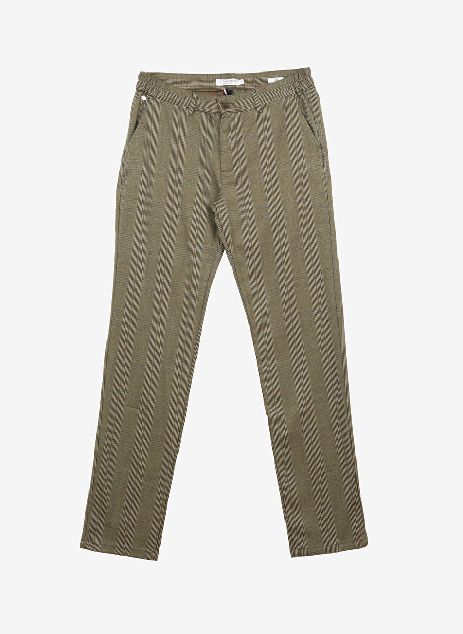 U.S. Polo Assn. Normal Bel Normal Paça Slim Fit Hardal Erkek Pantolon TINLE