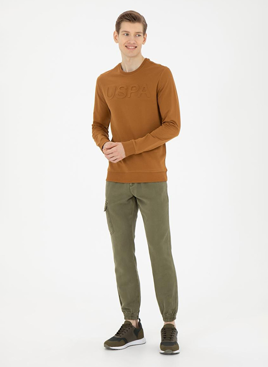 U.S. Polo Assn. Normal Bel Normal Paça Jogger Haki Erkek Pantolon JORLA