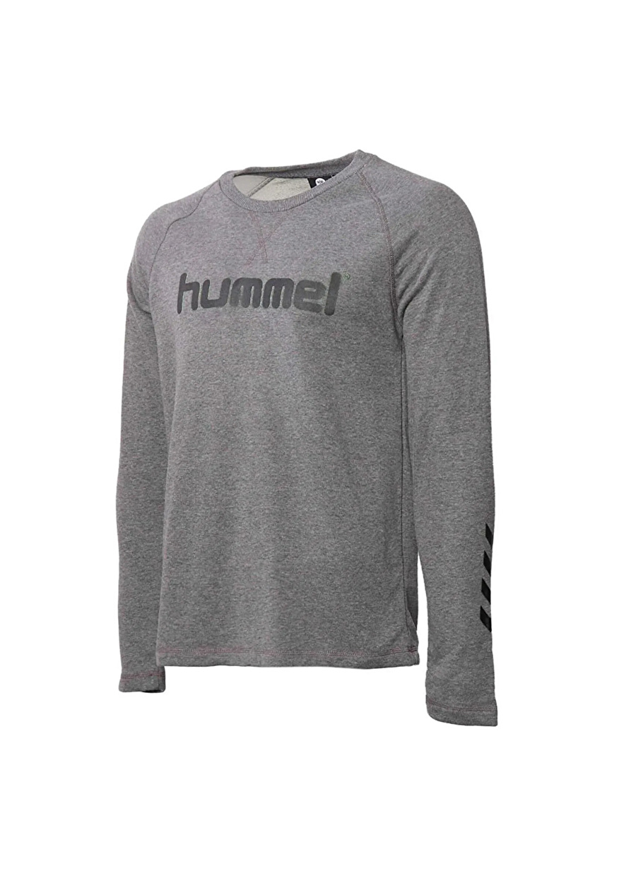 Hummel Gri Erkek Kapüşon Yaka Sweatshirt 920640-2833 HMLJELANI