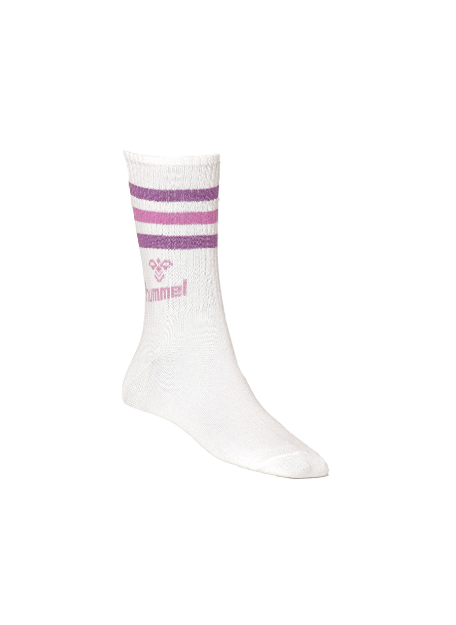 Hummel Beyaz - Mor Erkek Çorap 970252-9865 HMLENJOY MIDI SOCKS