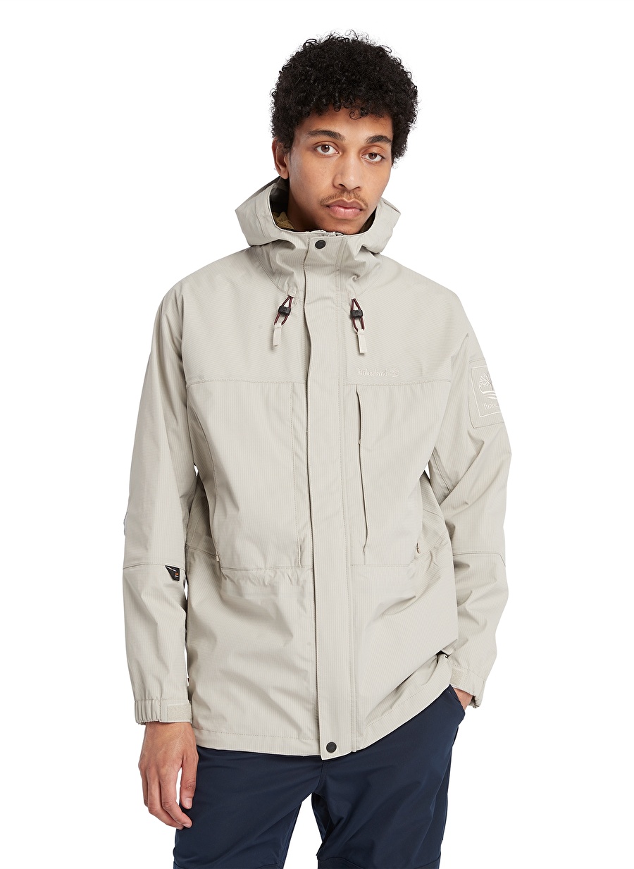 Bej Erkek Kapüşonlu Normal Bel Parka TB0A6KP9CY21_WP 3L Outdoor Parka