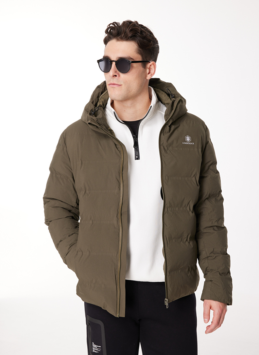 Lumberjack Koyu Haki Erkek Dik Yaka Kaban A10139867508010_3W ML NOLAN COAT 2S