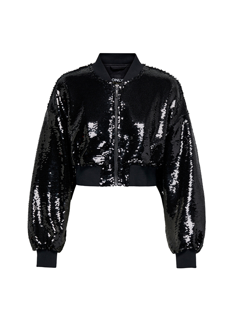 Only Dar Antrasit Kadın Ceket ONLALICE SEQUINS BOMBER OTW