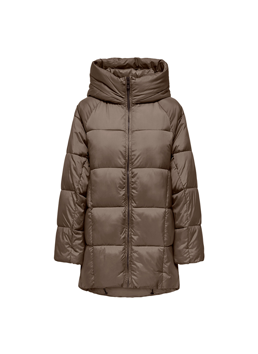 Only Açık Kahve Kadın Kaban ONLASTA OVERSIZED PUFFER COAT CC OT