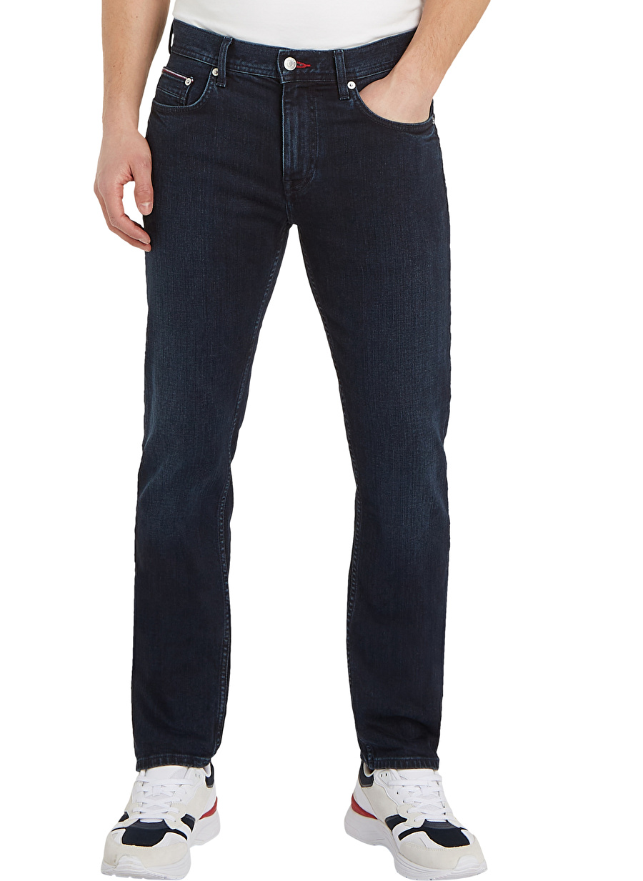 Tommy Hilfiger Normal Bel Normal Paça Slim Fit Siyah Erkek Denim Pantolon MW0MW333381BL_3