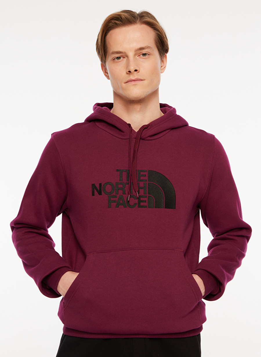 The North Face Kırmızı Erkek Bisiklet Yaka Cepli Sweatshirt NF00AHJYI0H1_M DREW PEAK PULLOVER H