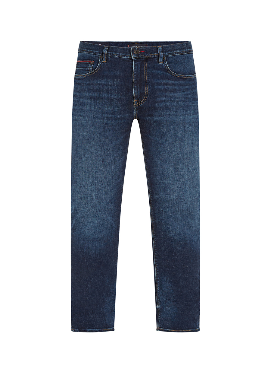 Tommy Hilfiger Normal Bel Normal Paça Slim Fit Mavi Erkek Denim Pantolon MW0MW333471A8_5