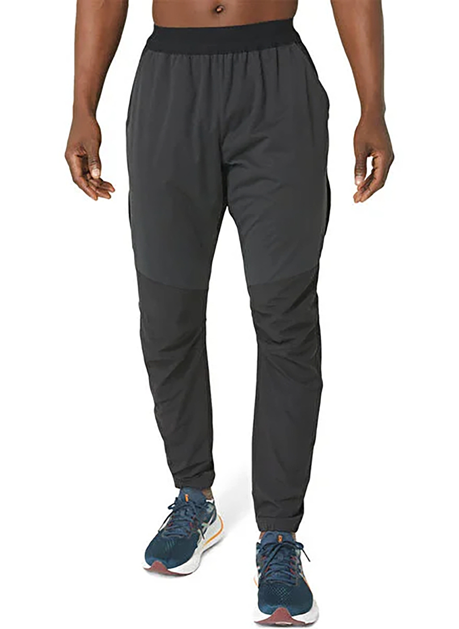 Asics Siyah - Gri Erkek Pantolon 2011C870-001 WINTER RUN PANT