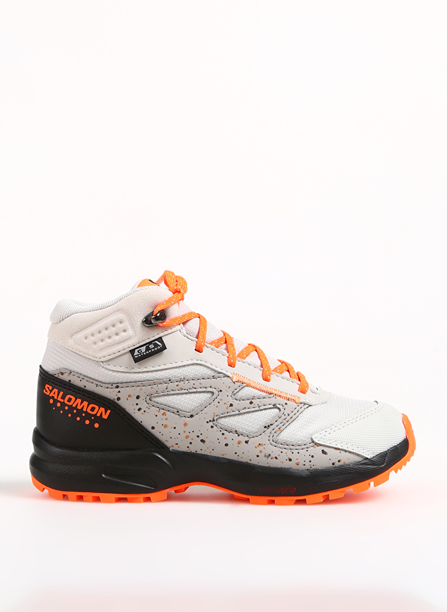 Salomon Beyaz  -  Turuncu Erkek Çocuk Outdoor Ayakkabısı L47187400 OUTWAY MID CSWP JUNIOR