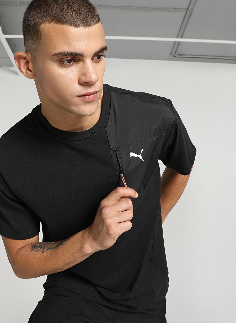 Puma Siyah Erkek Yuvarlak Yaka T-Shirt 67589501OPEN ROAD Tee