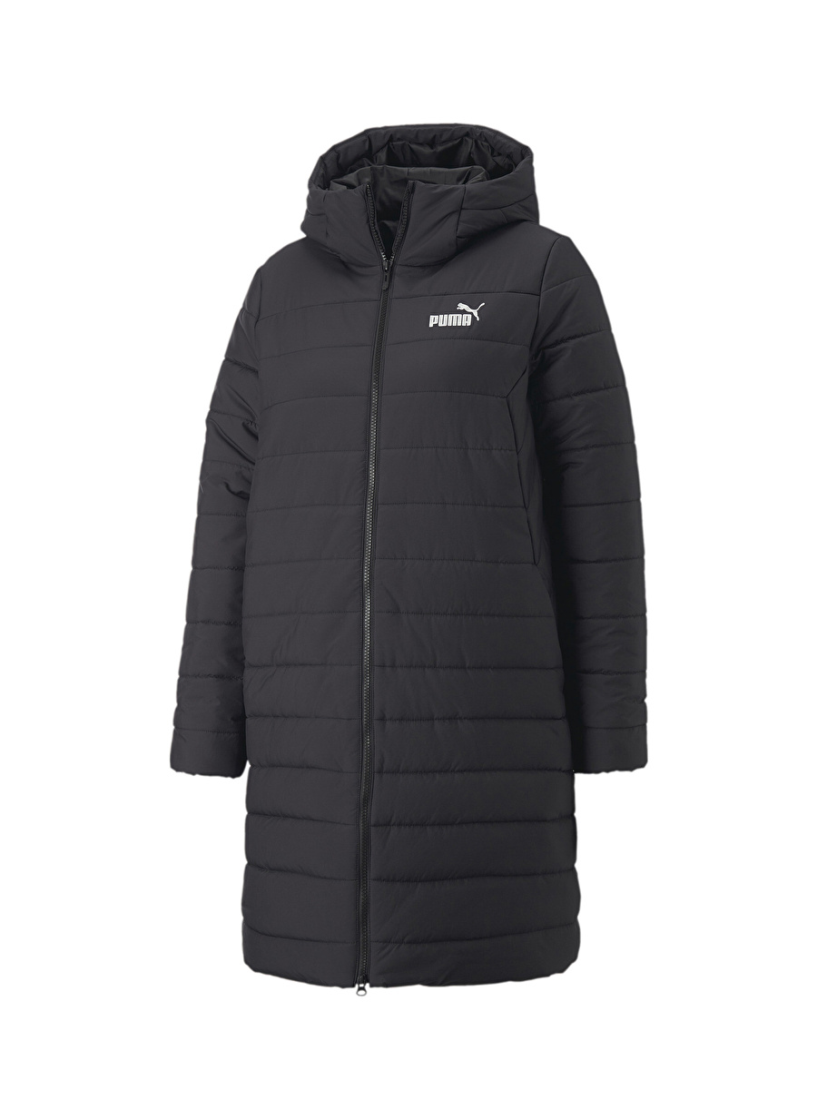 Siyah Kadın Fermuarlı Mont 84894201ESS Padded Coat