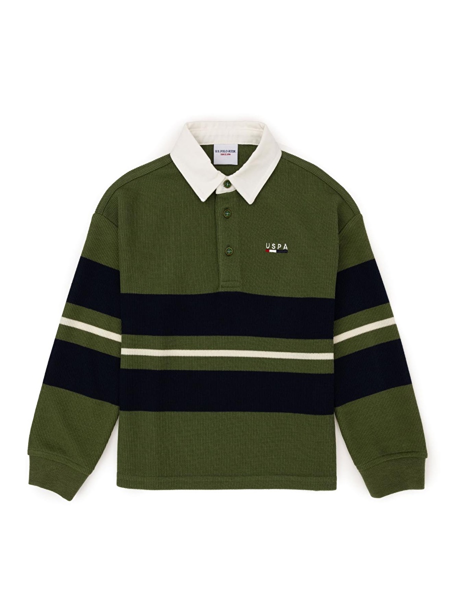 U.S. Polo Assn. Yeşil Erkek Çocuk Sweatshirt JEGAKIDS