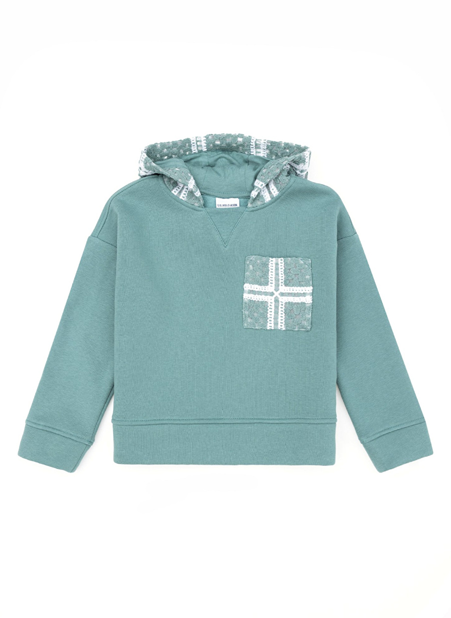 U.S. Polo Assn. Kız Çocuk Mint Sweatshırt NASITKIDS