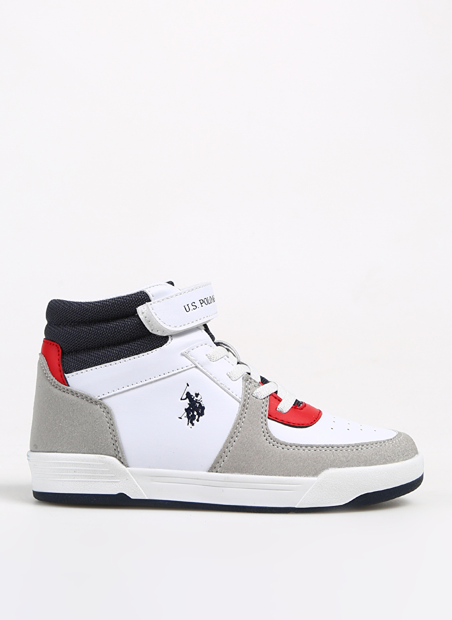 U.S. Polo Assn. Beyaz Erkek Çocuk Sneaker 3W CLINE HI 3PR