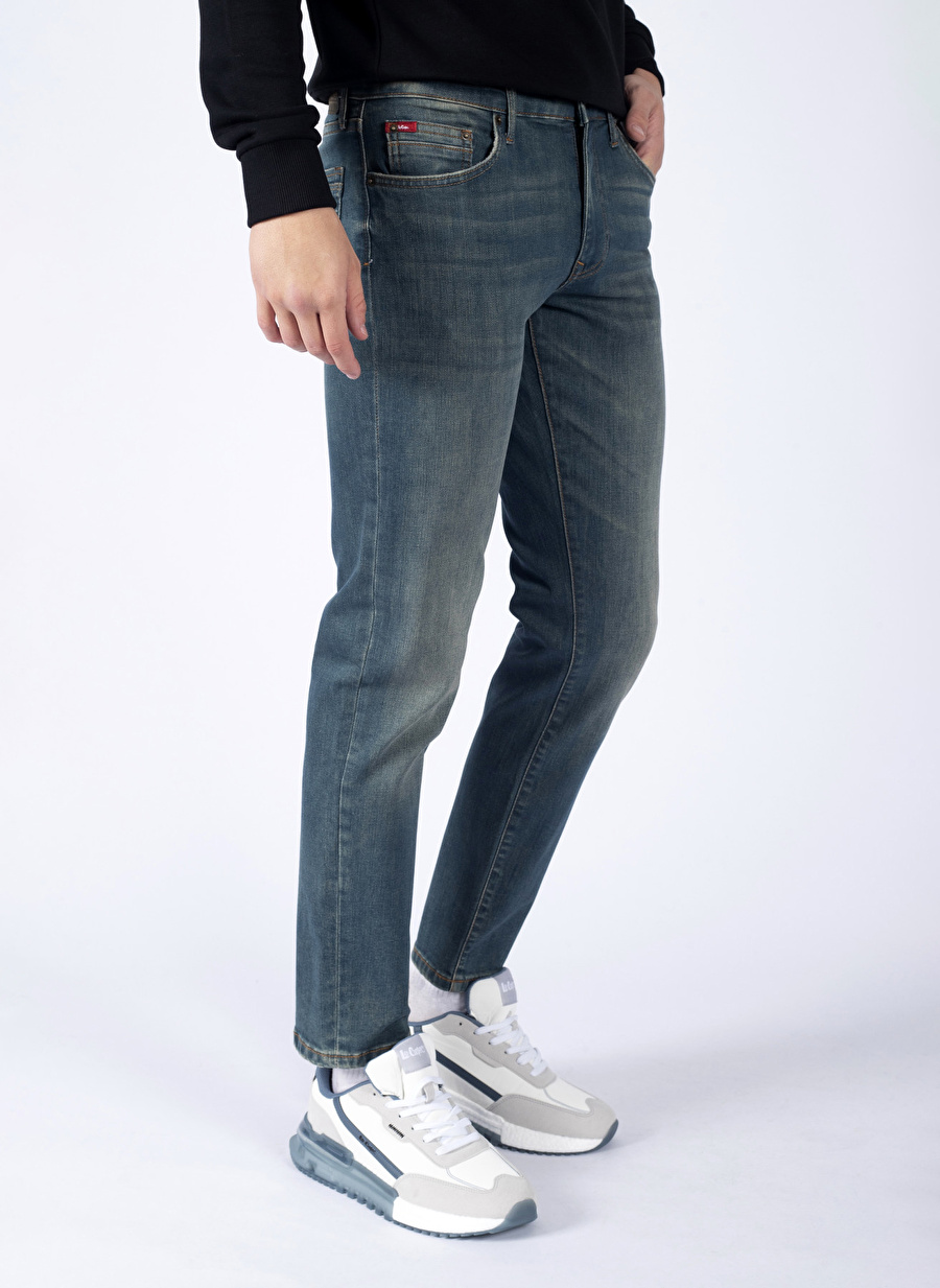  JAGGER FERB NILE BLU Slim Straight Erkek Denim Pantolon 241 LCM 121026 