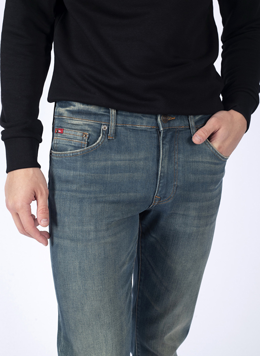  JAGGER FERB NILE BLU Slim Straight Erkek Denim Pantolon 241 LCM 121026 _1