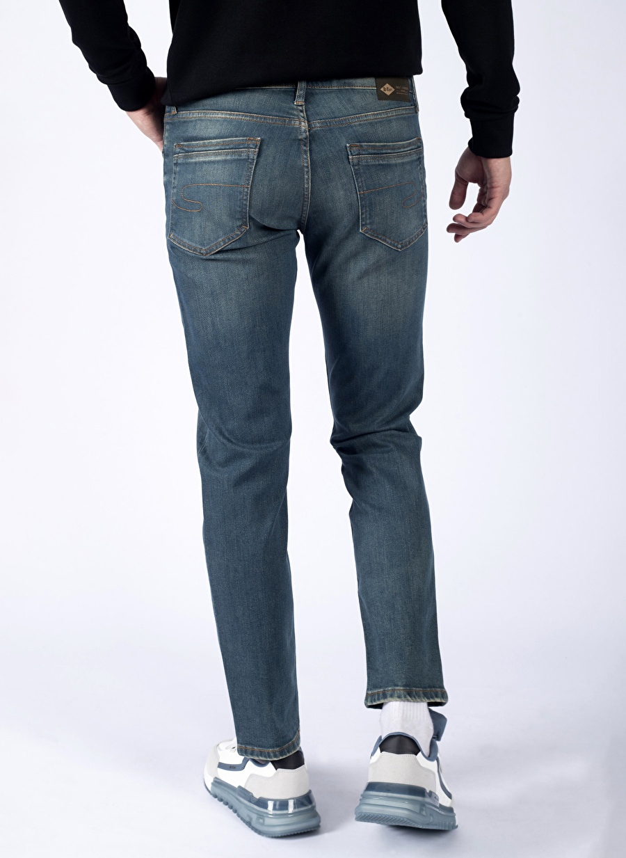  JAGGER FERB NILE BLU Slim Straight Erkek Denim Pantolon 241 LCM 121026 _2