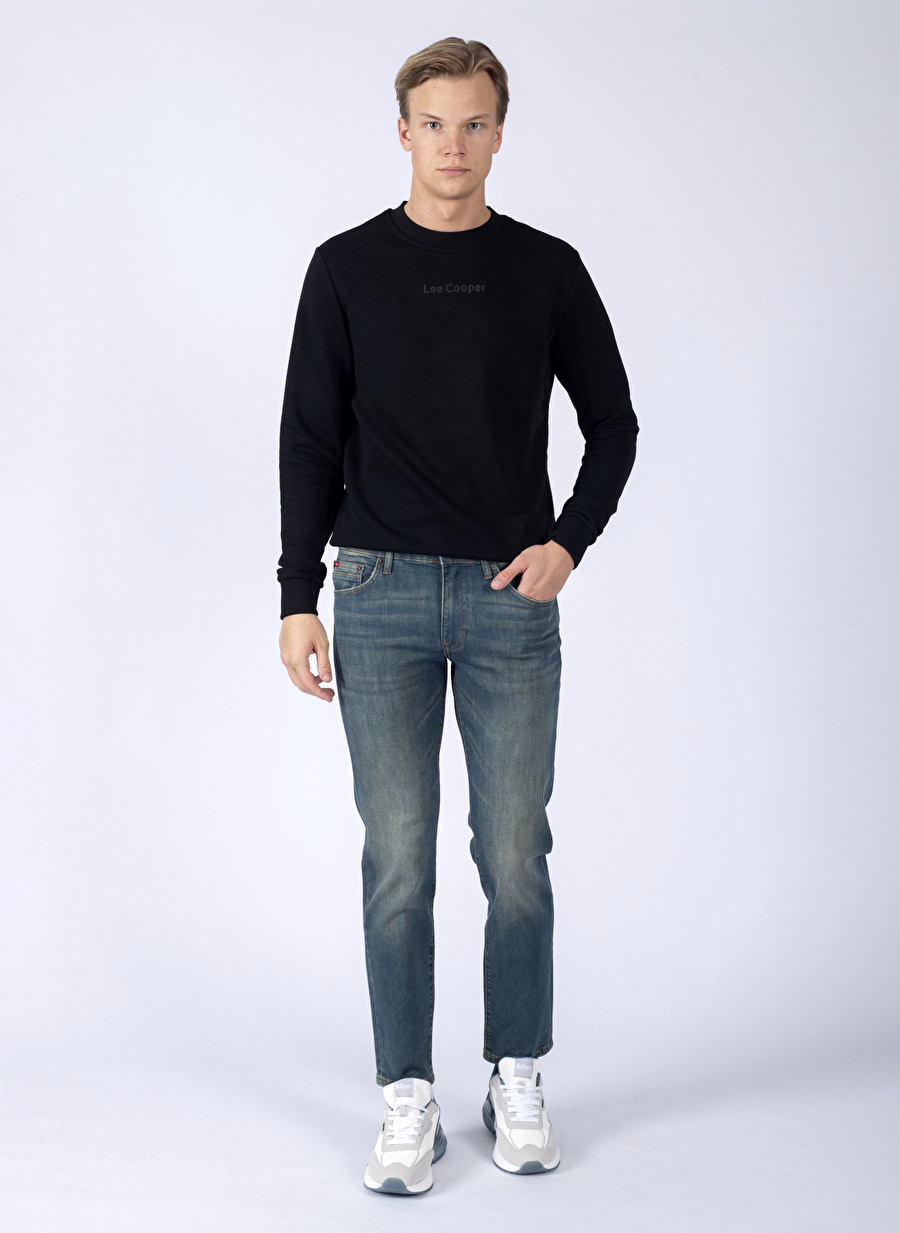  JAGGER FERB NILE BLU Slim Straight Erkek Denim Pantolon 241 LCM 121026 _3