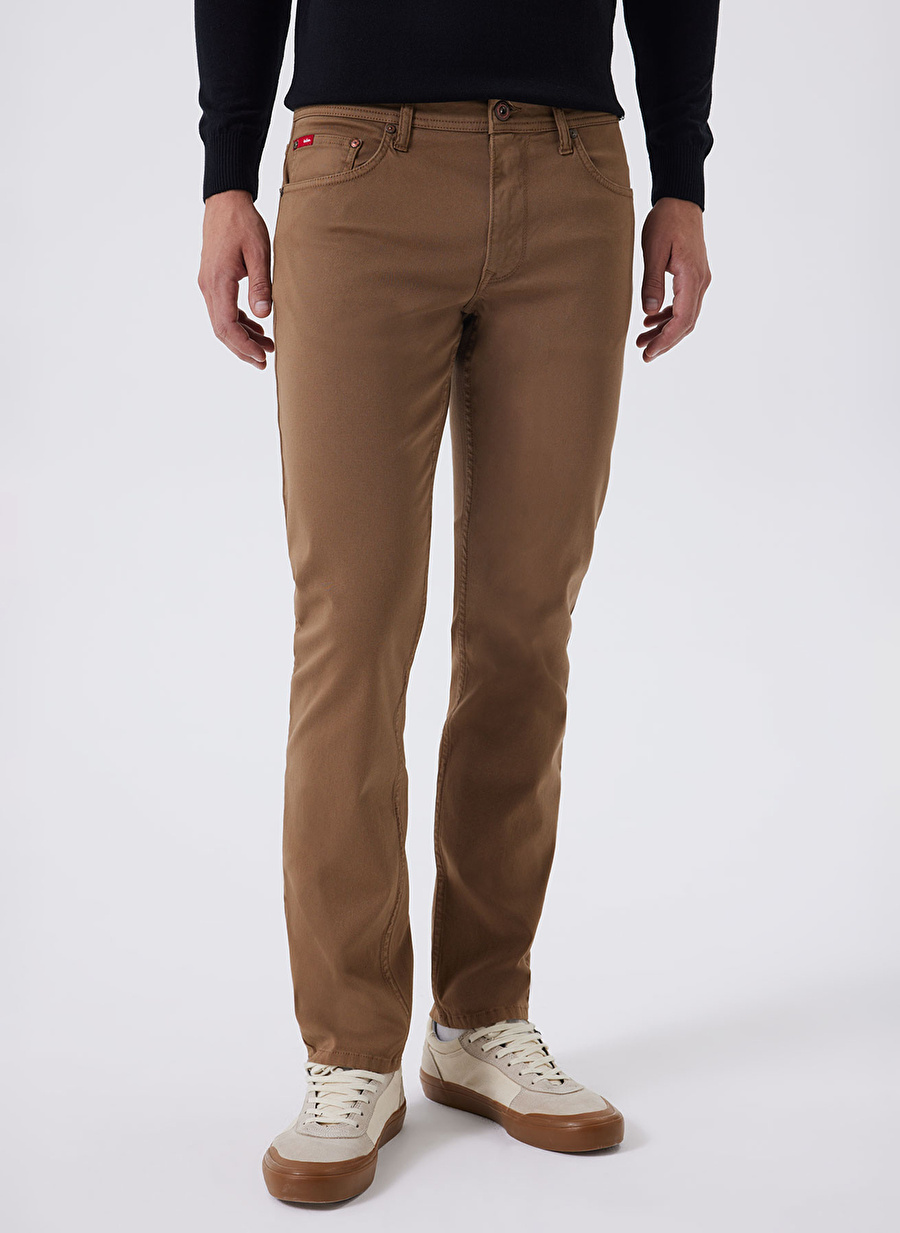 Lee Cooper Normal Bel Slim Straight Taba Erkek Chino Pantolon 241 LCM 221006 JAGGER TABA_1