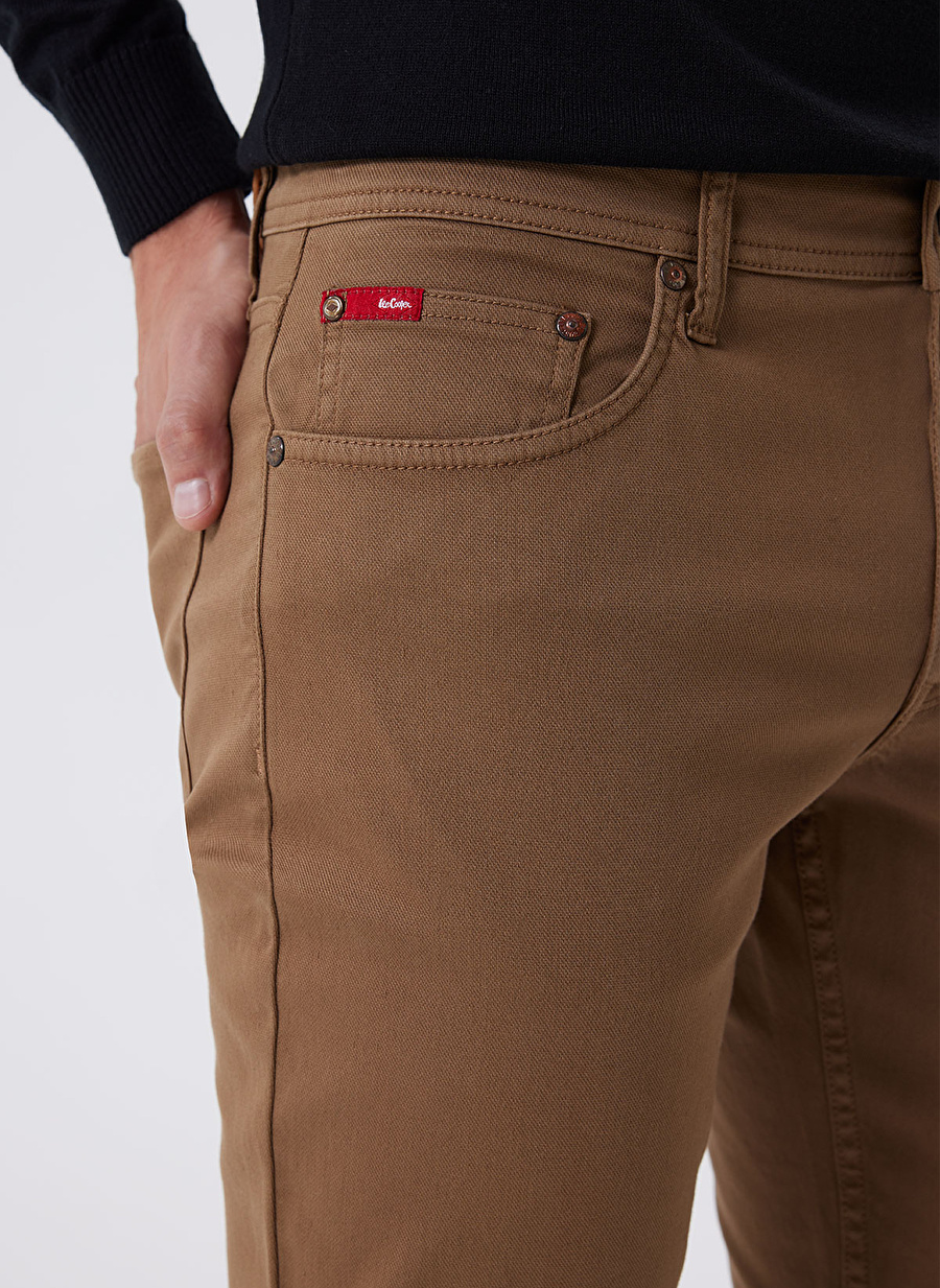 Lee Cooper Normal Bel Slim Straight Taba Erkek Chino Pantolon 241 LCM 221006 JAGGER TABA_3