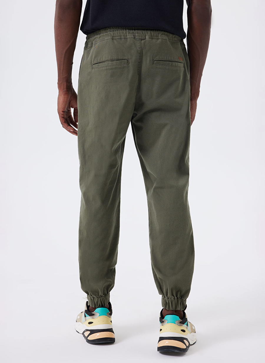 Lee Cooper Normal Bel Jogger Haki Erkek Chino Pantolon 241 LCM 221011 JOGGER HAKI_2