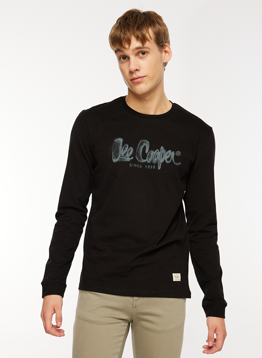 Lee Cooper O Yaka Siyah Erkek T-Shirt 241 LCM 242002 ZAYNE SIYAH_1