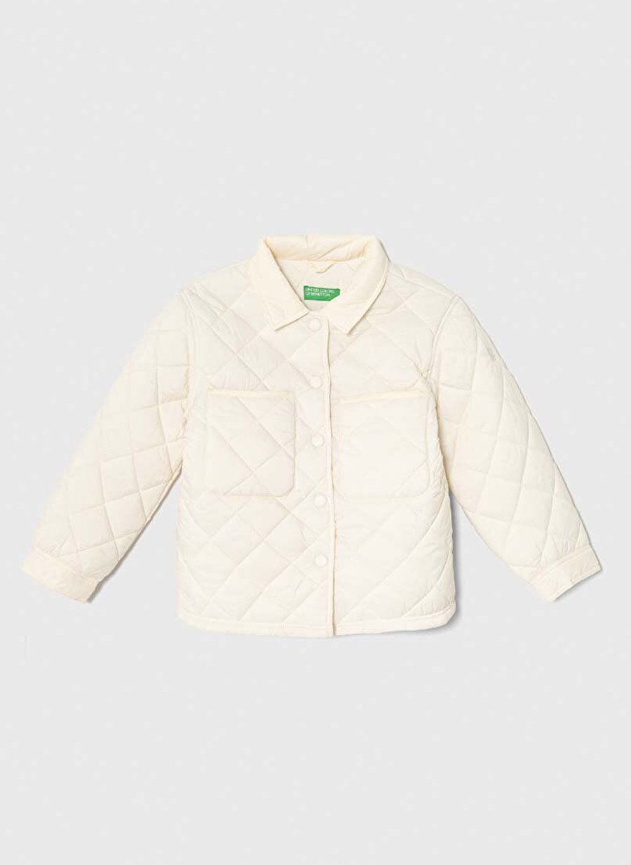 Benetton Krem Kız Çocuk Mont 2MJACN02N