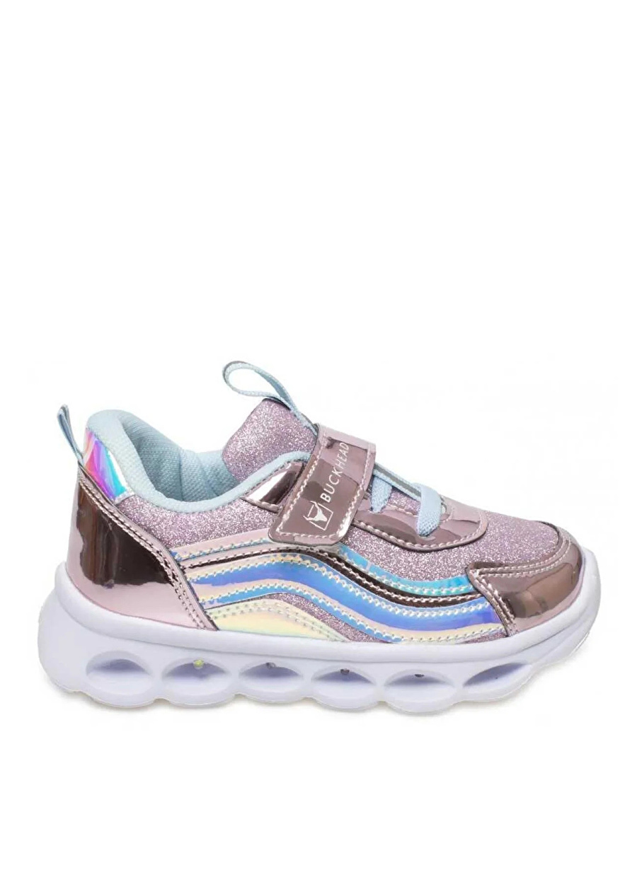 Buckhead Pembe - Mavi Kız Çocuk Sneaker BUCK4246 TRIO SHINY Hologram