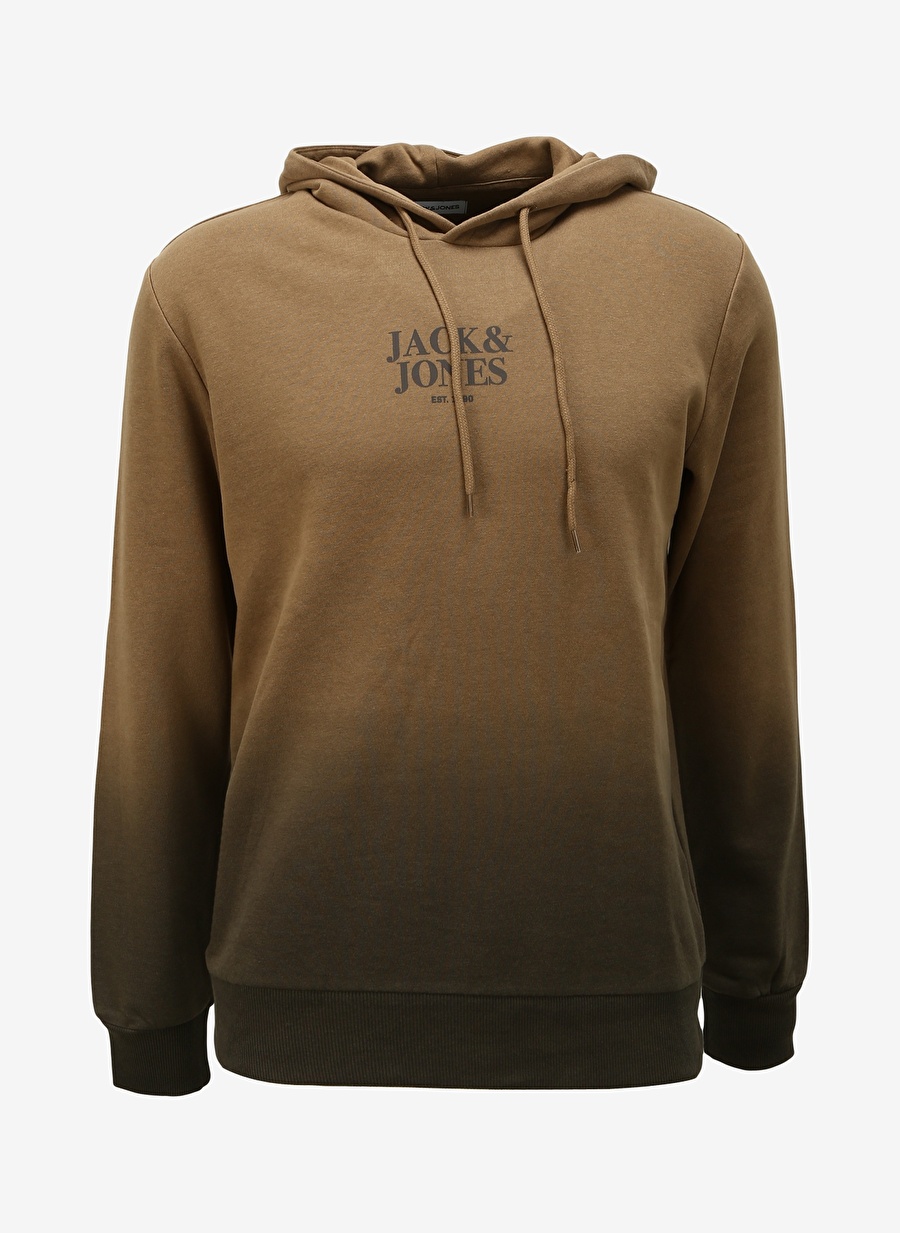 Jack & Jones Kapüşon Yaka Kahve Erkek Sweatshırt 12236151_JJFADE SWEAT HOOD