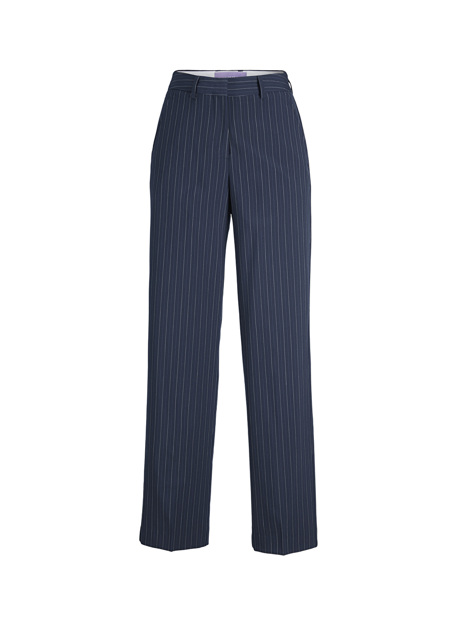 JJXX Normal Bel Normal Lacivert Kadın Pantolon JXMARY STRIPED HW PANT PNT NOOS_4