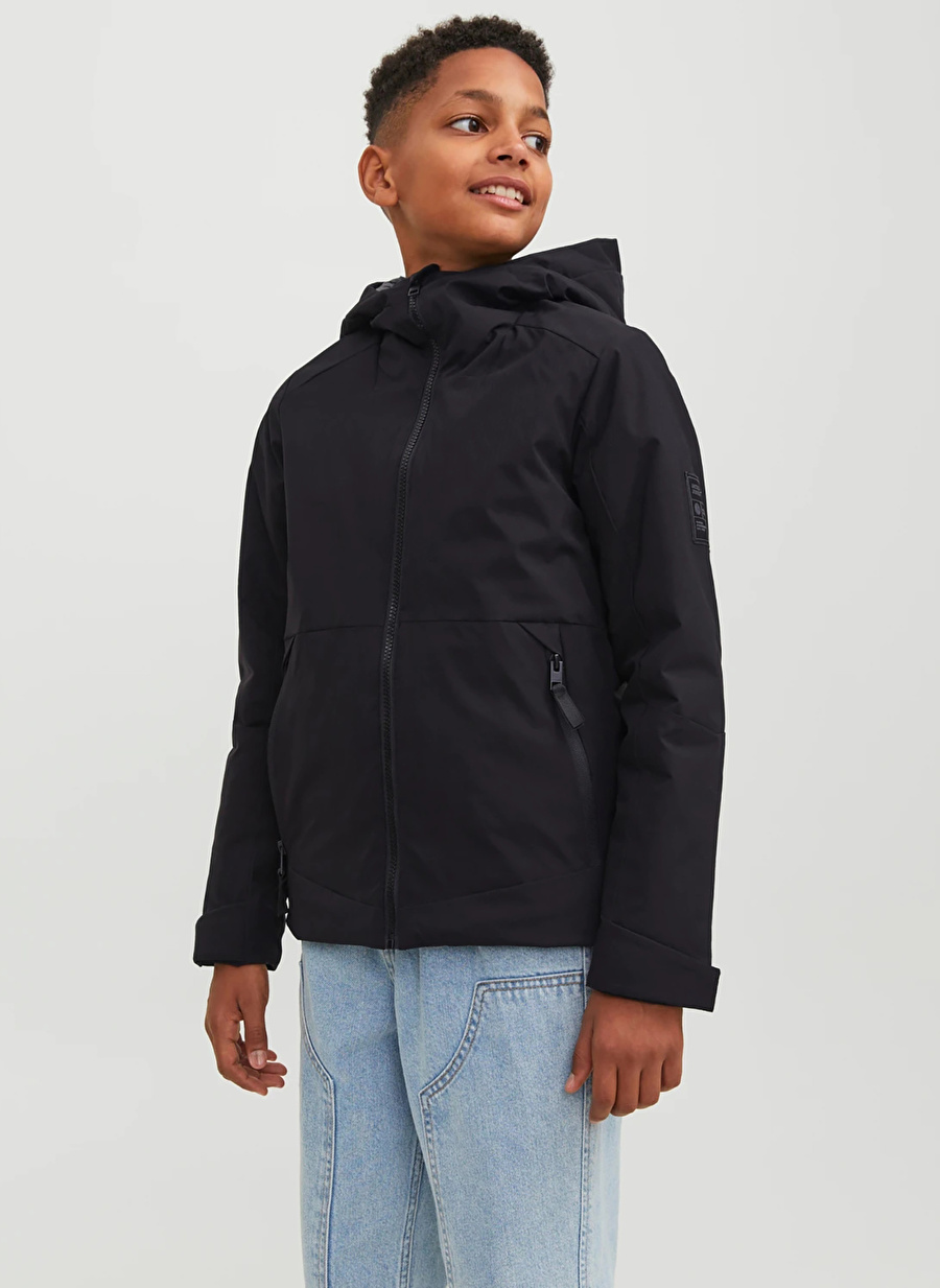 Jack & Jones Siyah Erkek Çocuk Mont JCOAXEL TRANSITIONAL JACKET JNR